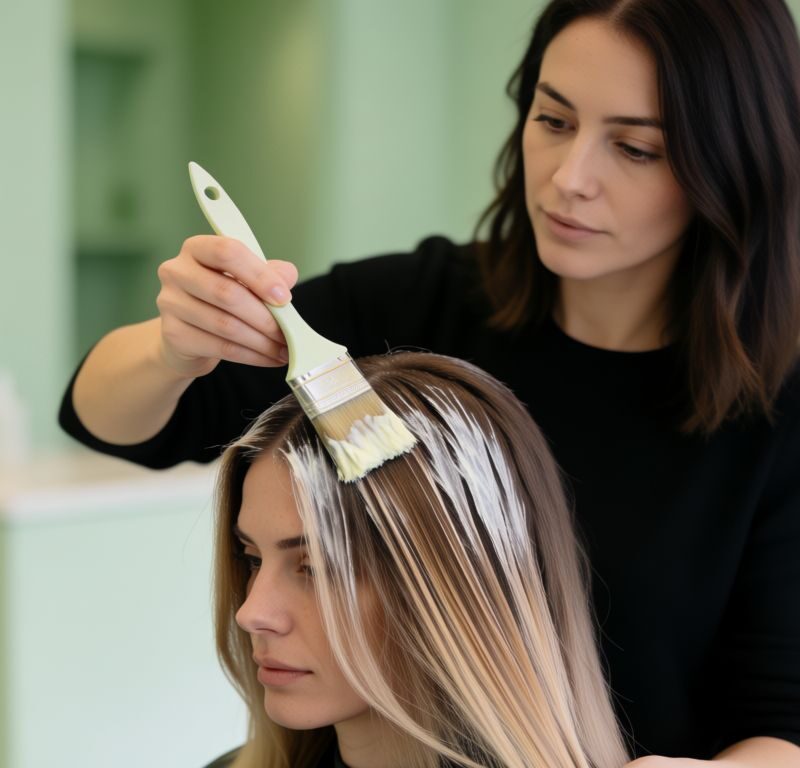 tendenze parrucchiere tecnica colore balayage in salone