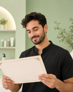 Professionista con certificazione ottenuta dopo un corso trucco semipermanente