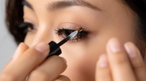 Applicazione mascara per un effetto ciglia più lunghe