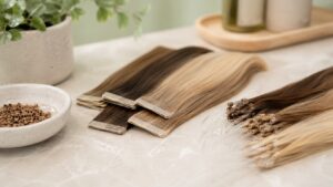 Extension capelli naturali a nastro biadesivo e microring a confronto