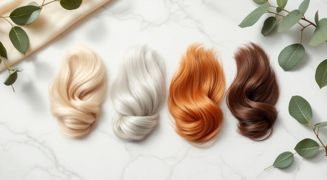 Palette dei colori delle 4 stagioni dell'armocromia per i capelli: primavera estate autunno inverno