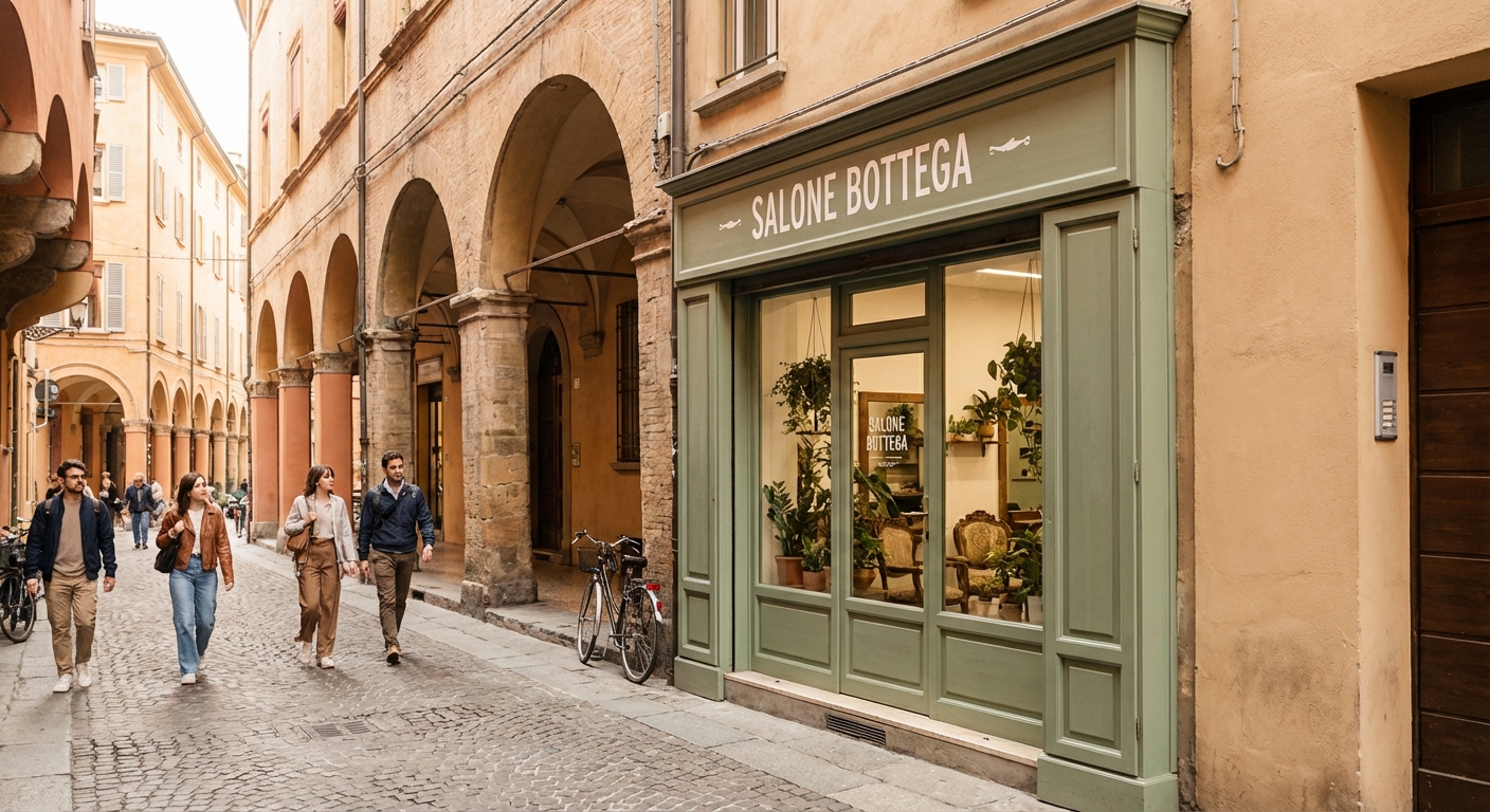 Saloni di parrucchieri nel centro storico di Bologna
