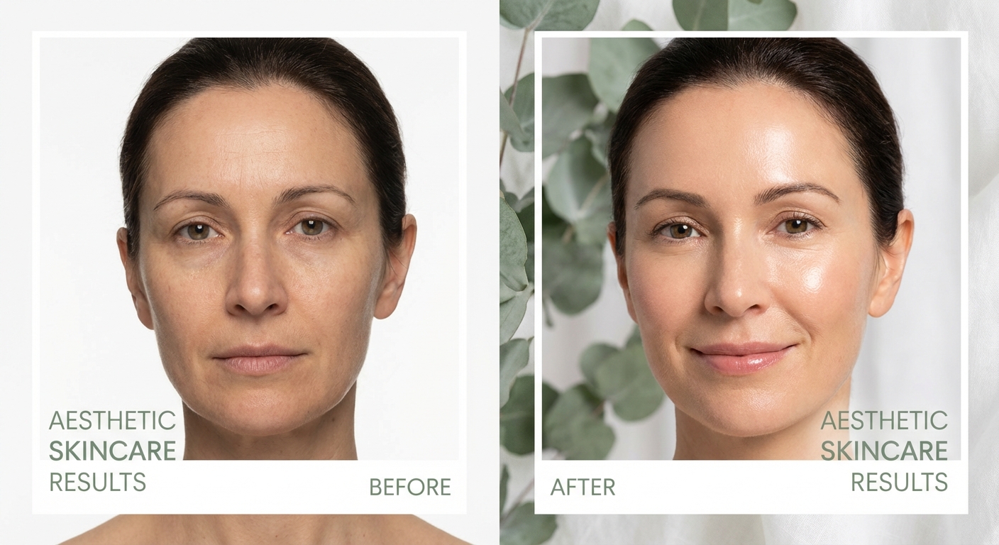 Risultato del trattamento con esosomi: pelle luminosa e rigenerata dopo ciclo biostimolante