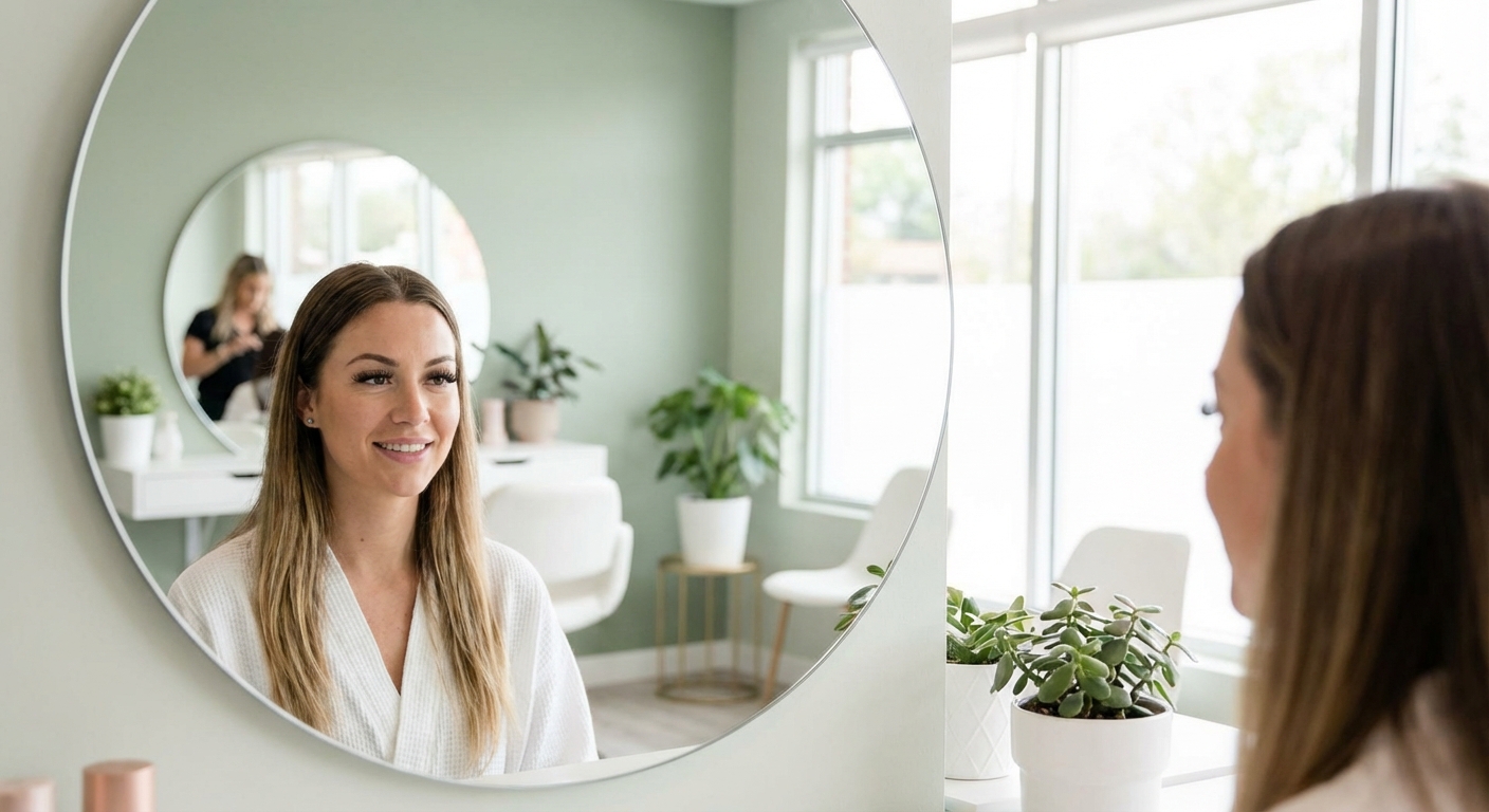 Risultato extension ciglia volume su occhio naturale, effetto pieno e definito