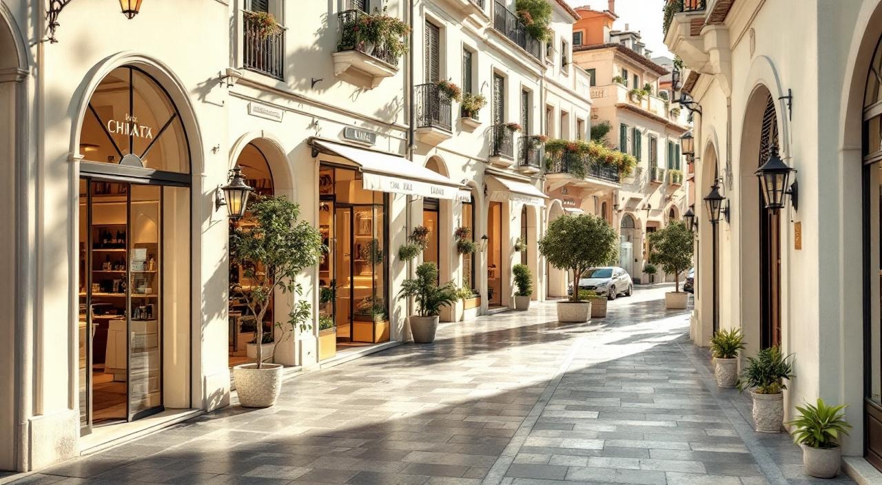 quartiere Chiaia Napoli - saloni di parrucchiere e boutique nel quartiere esclusivo