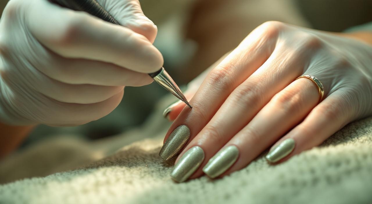 Chrome nails con effetto specchio argentato tendenza nail art 2026 in Italia