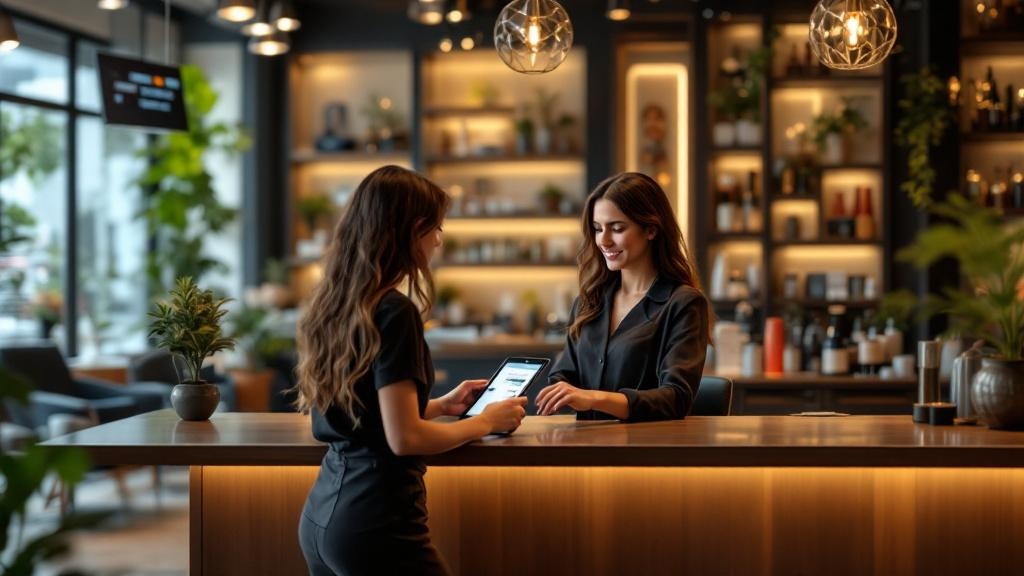 Dashboard statistiche gestionale salone con grafici fatturato e appuntamenti