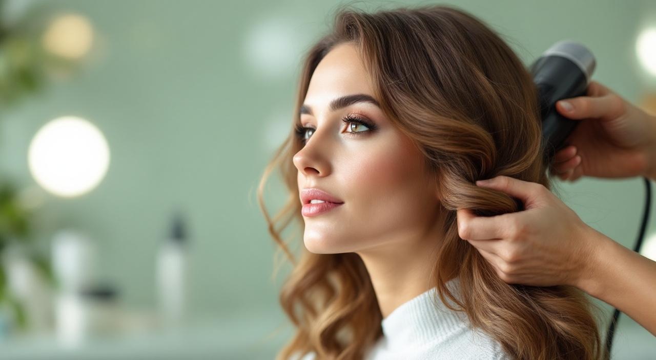 Cliente riceve piega professionale in blow dry bar italiano 2026