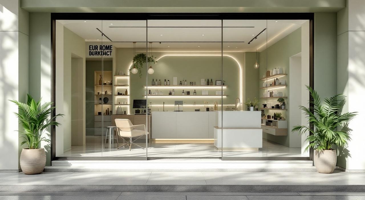 Salone estetico professionale nel quartiere EUR di Roma, interni moderni