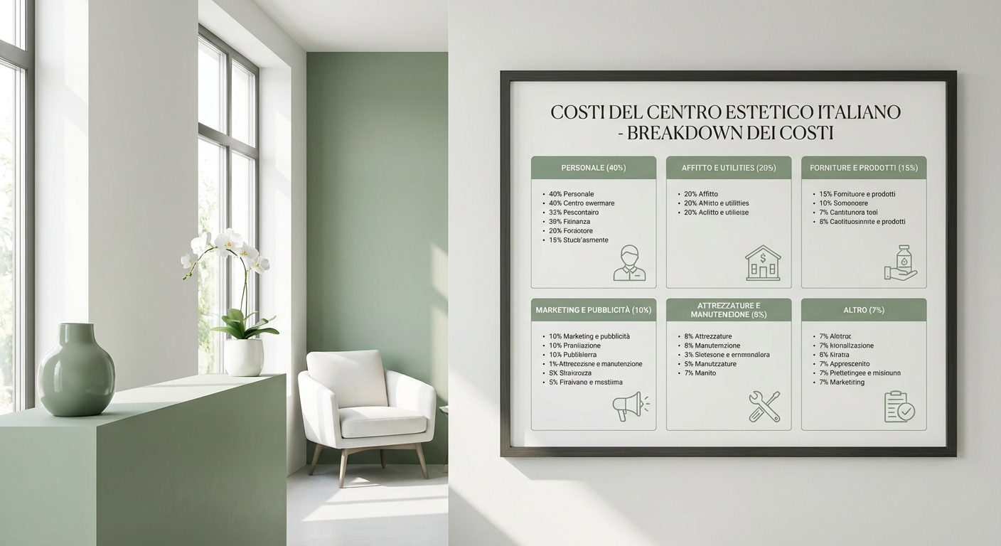 Struttura dei costi di un centro estetico: affitto, personale e prodotti