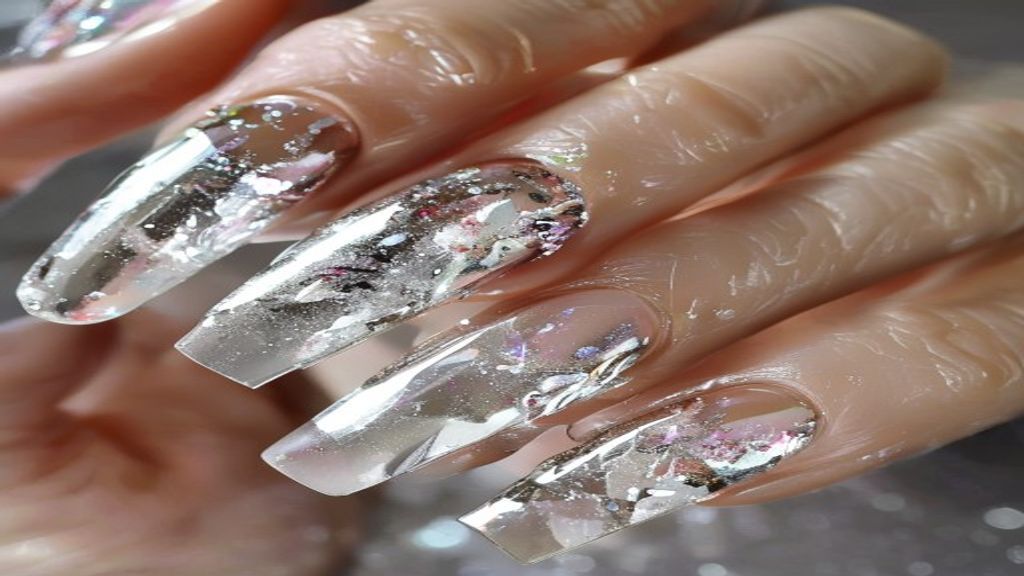 Effetto chrome powder specchio su unghie nail art tecnica professionale