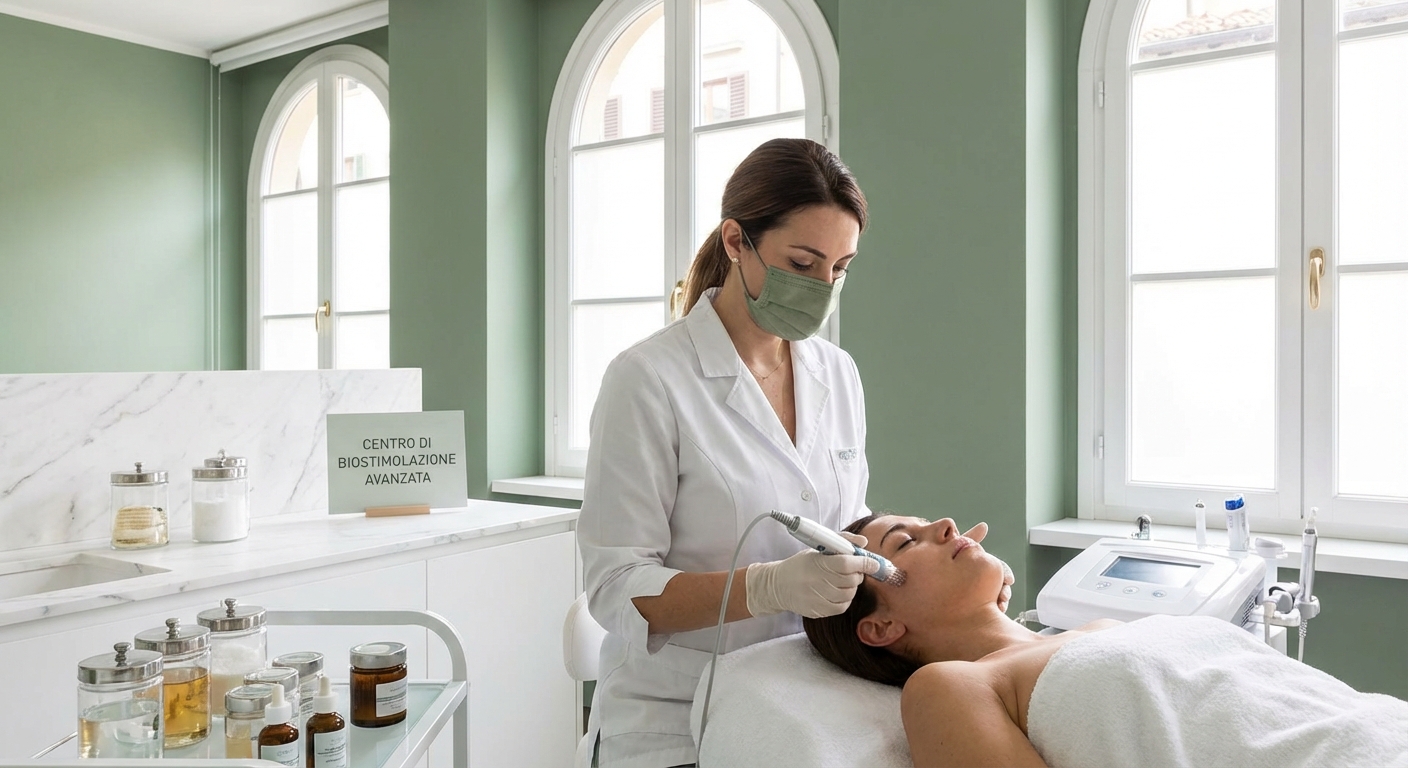 Trattamento estetico avanzato biostimolazione in centro professionale italiano