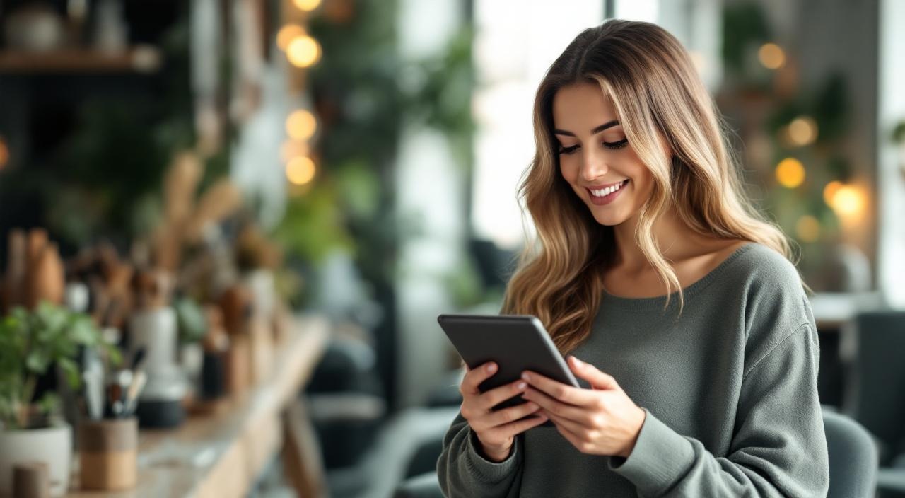 Schermata app di gestione punti fedeltà per salone capelli