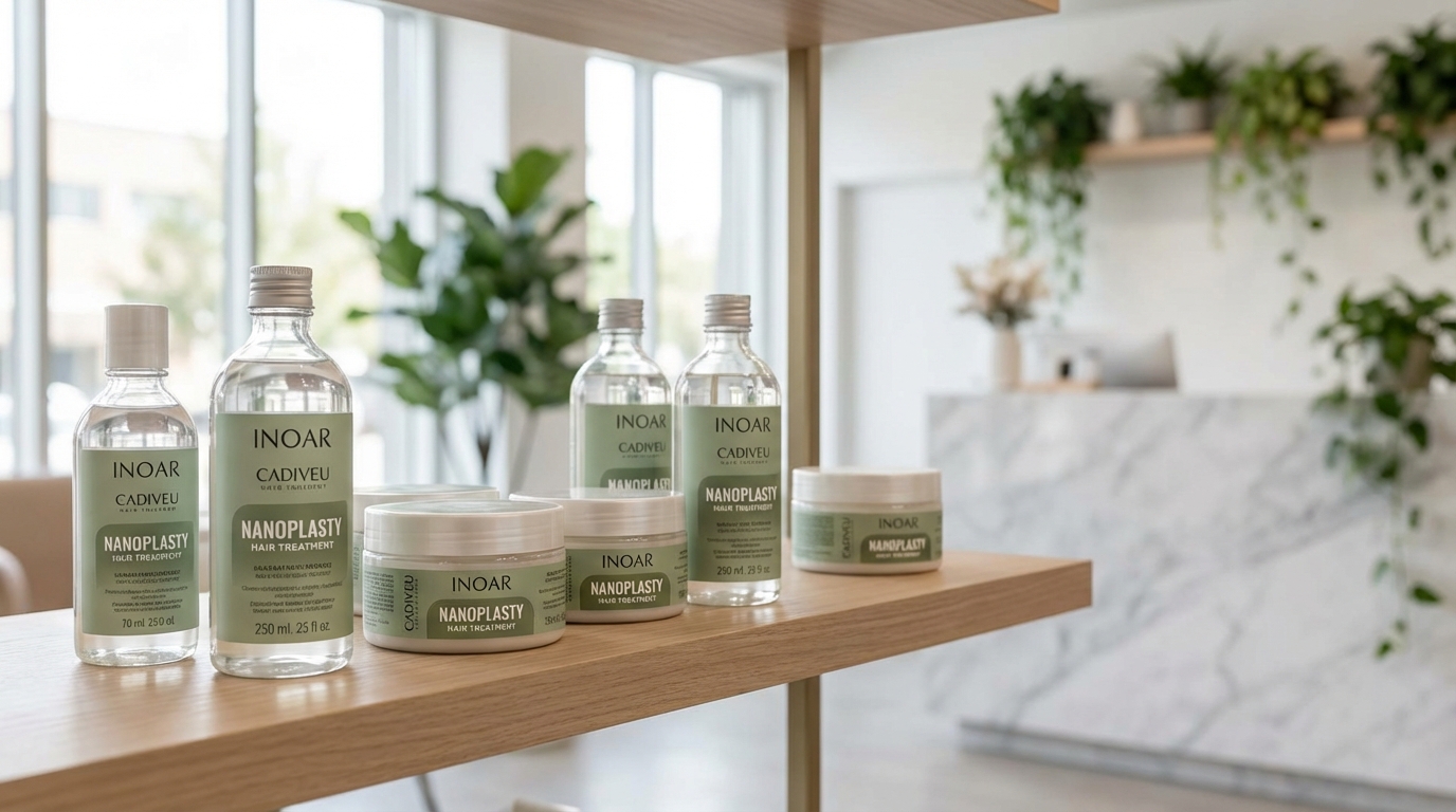 Prodotti professionali per nanoplastia Inoar e Cadiveu in salone
