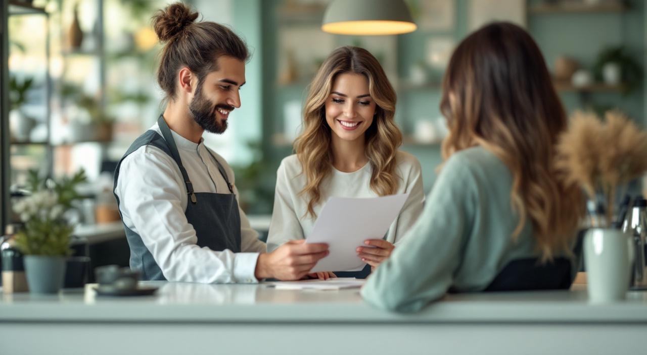 Titolare salone mostra politica di cancellazione al cliente - gestione professionale no-show 2026