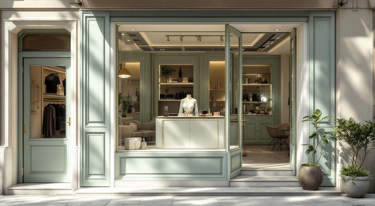 Parrucchiere di lusso a Chiaia Napoli con vetrina elegante