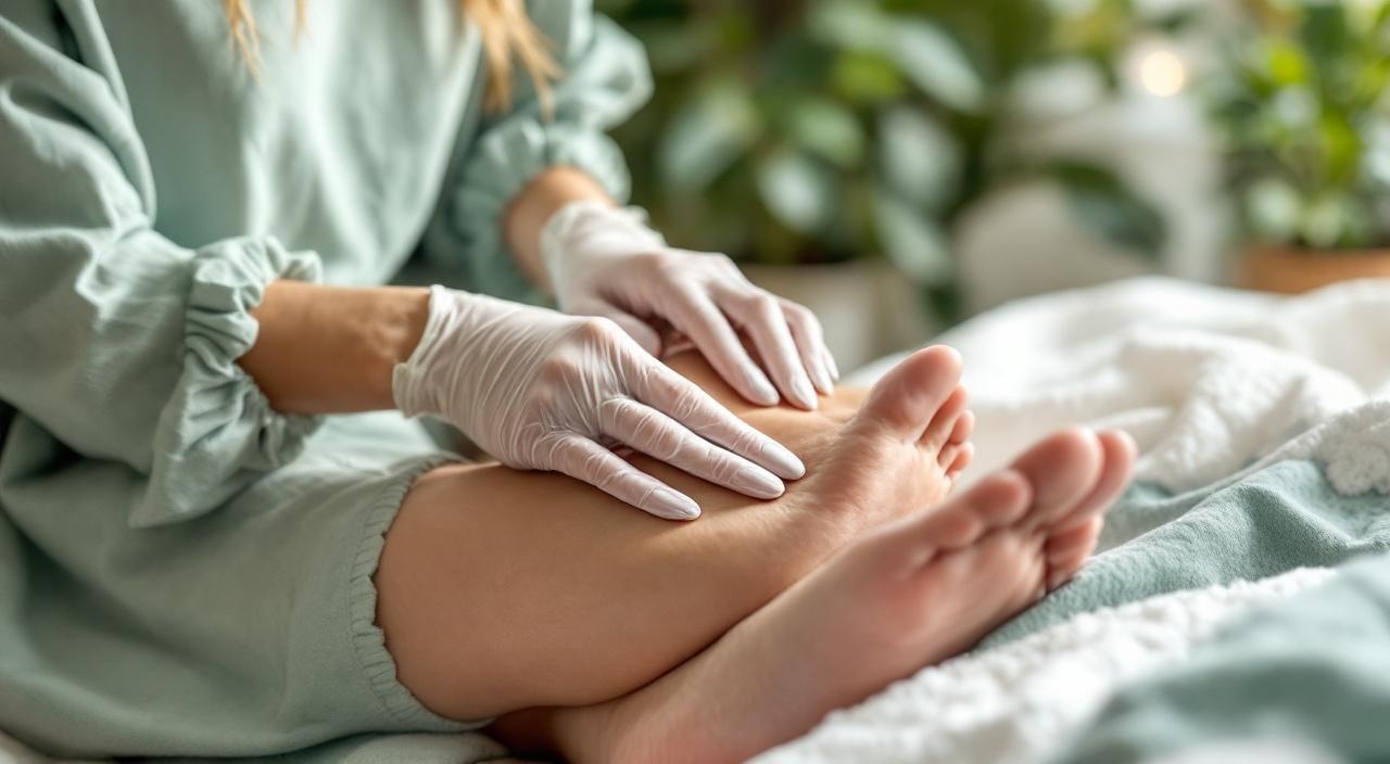 Estetista a domicilio esegue pedicure professionale in casa cliente Italia primavera 2026