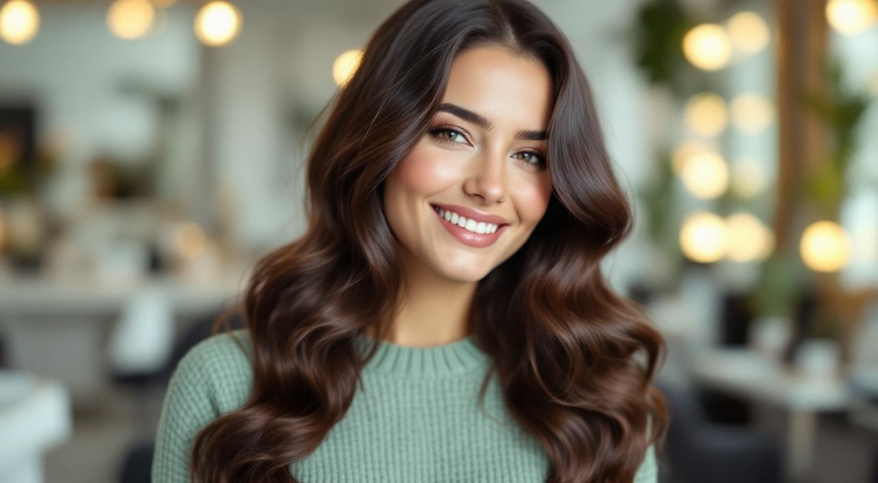 Risultato finale di una tinta capelli professionale in salone