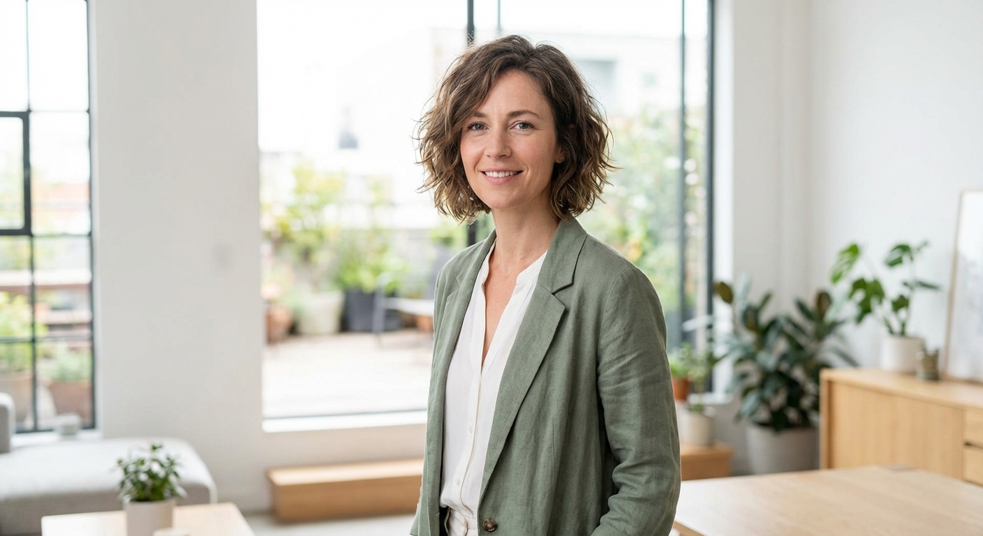 Donna con textured bob mosso e naturale tendenza primavera 2026