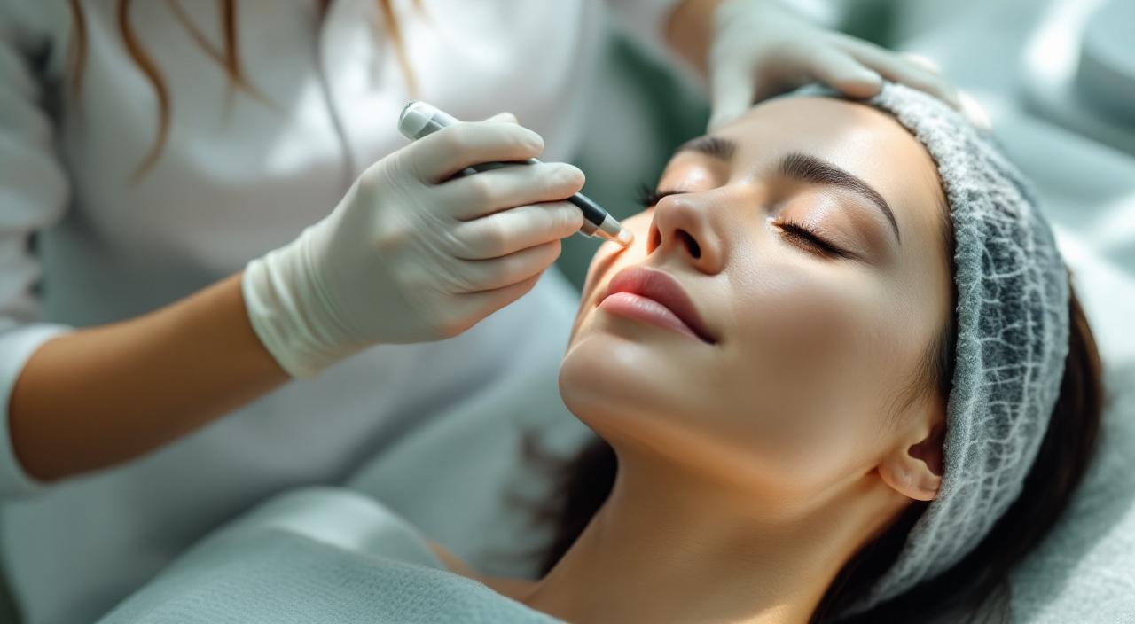 Trattamento radiofrequenza anti-età viso in centro estetico professionale